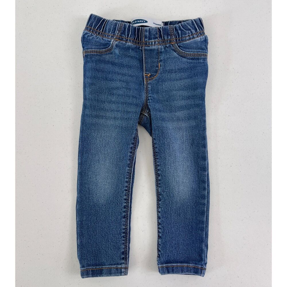 Old Navy Toddler Girls Denim Jeggings Blue Jeans Medium Wash Size 2T